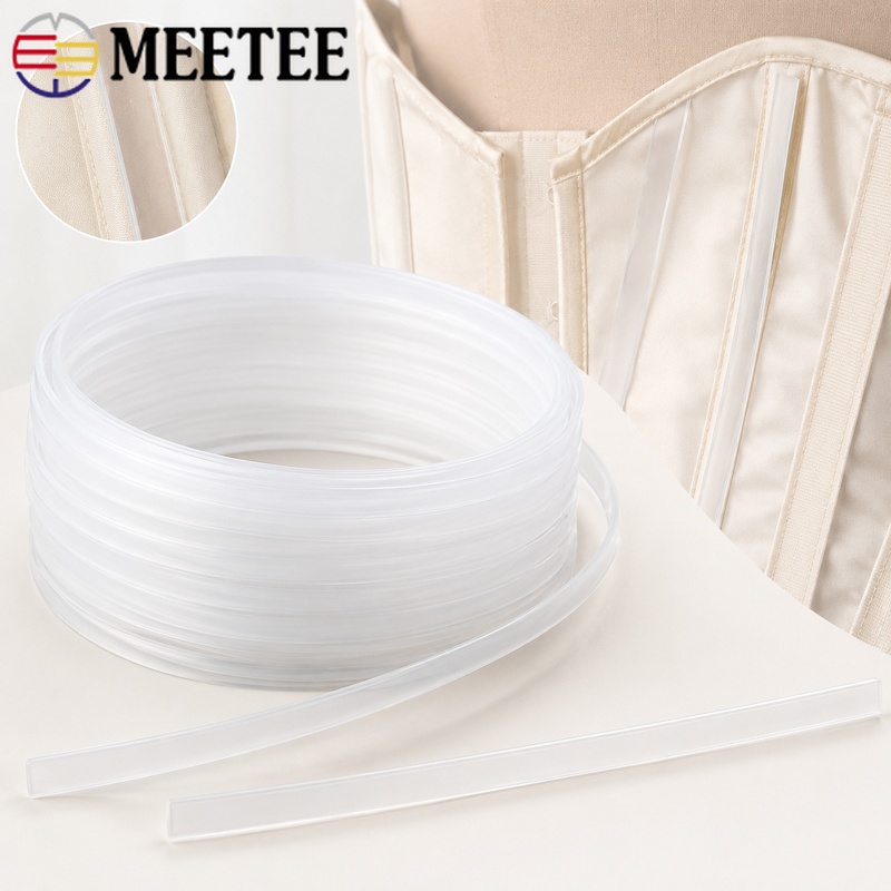 Textile Sewing Support - 20M 4mmx1.3mm Transparante Plastic Corset Beugelband