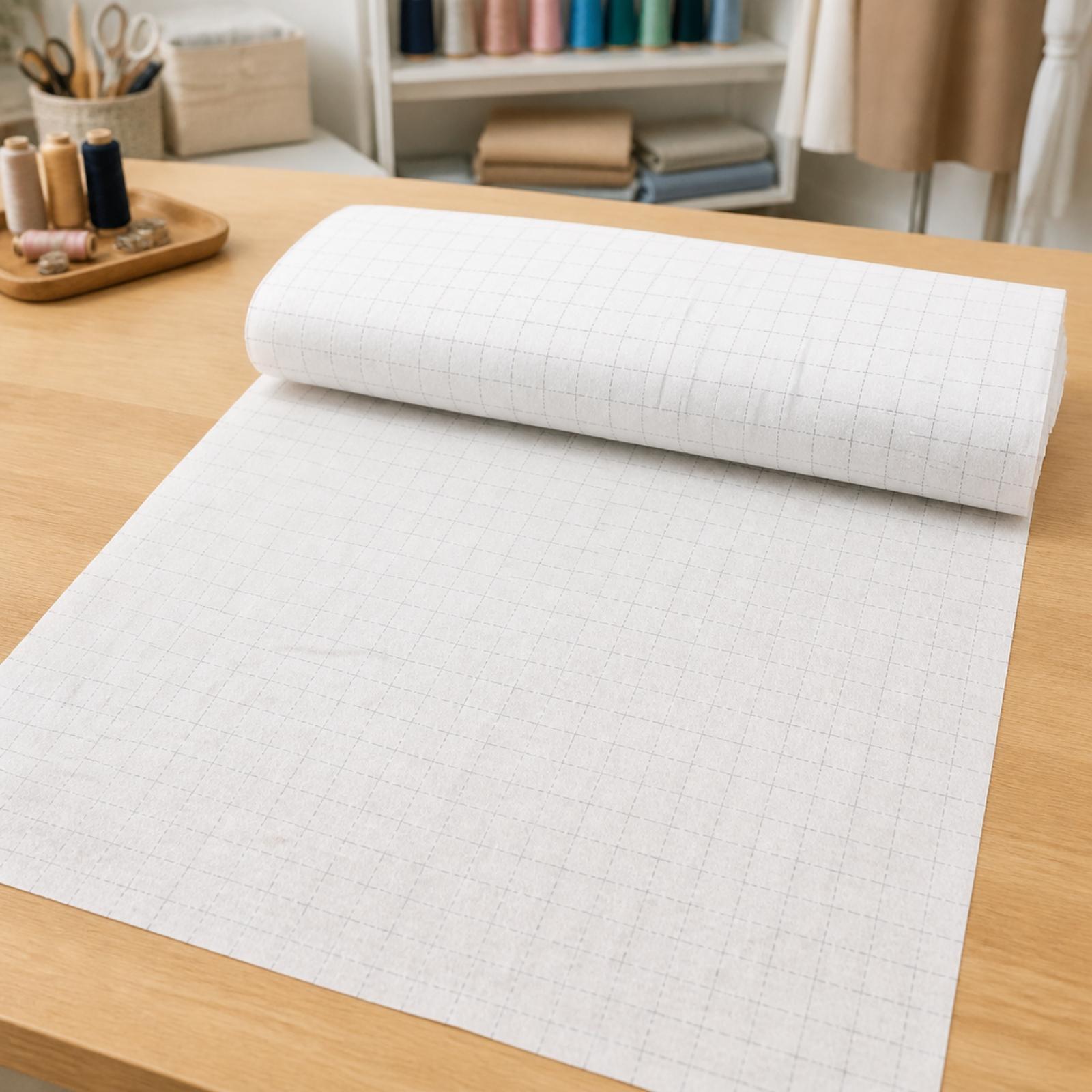 Textile Sewing Support - Niet-geweven, smeltbare, strijkbare kleefstof met rasterpatroon