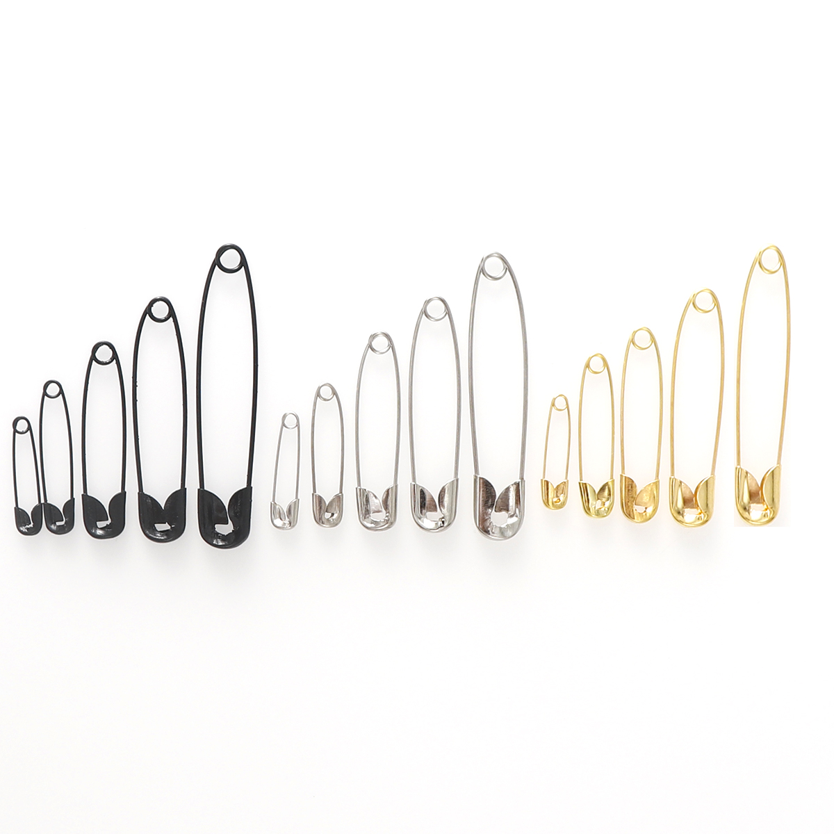 Textile Sewing Kit - 100 stks 22/28/38/45/54mm Zilver Goud Veiligheidsspelden