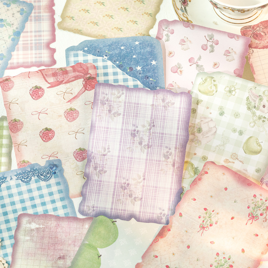 Pattern Tissue Paper - 30 vellen vintage scrapbookpapier, scrapbooking benodigdheden,