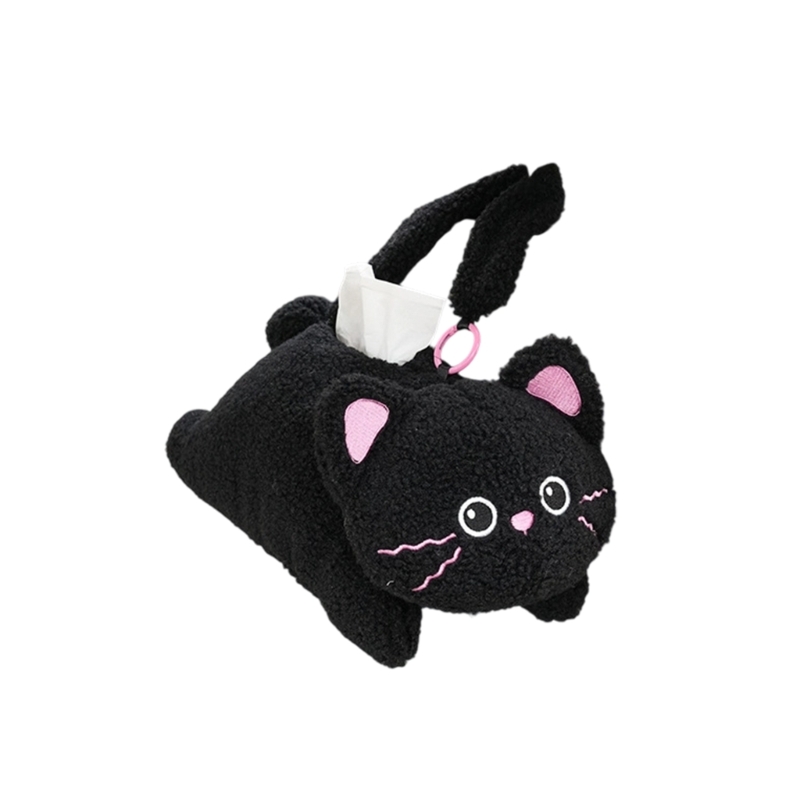Pattern Tissue Paper - Cartoon hangende pluche servethouder hoofdsteun tissuedoos