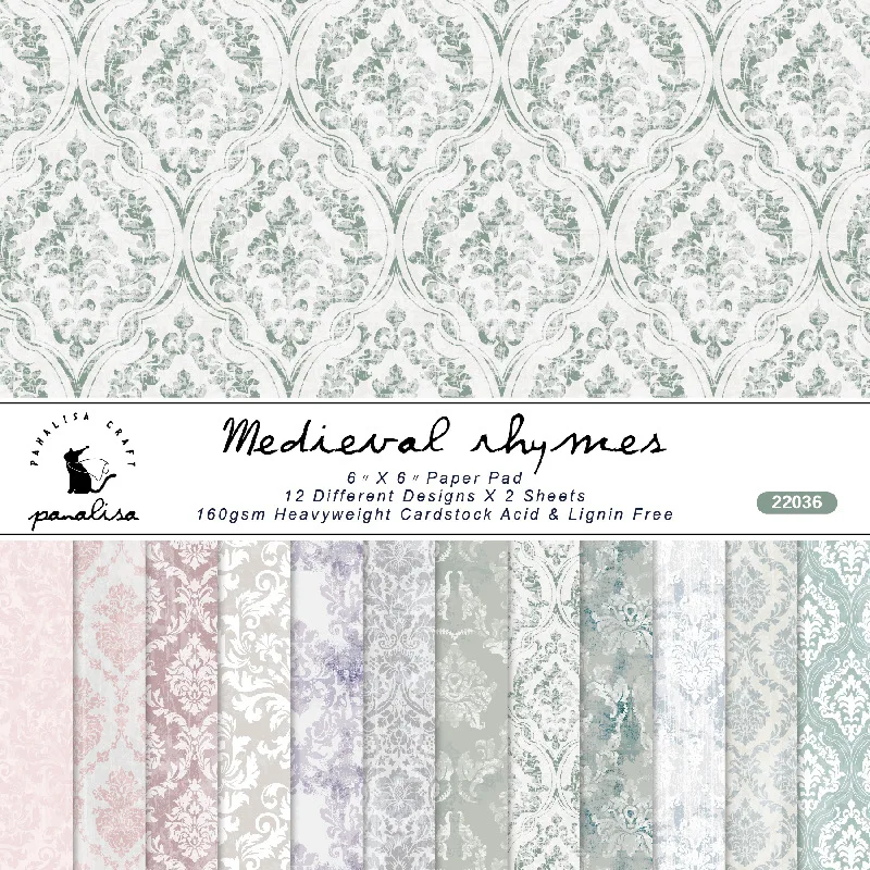 Pattern Tissue Paper - 12 Vel Barok Patroon Plakboek Papier