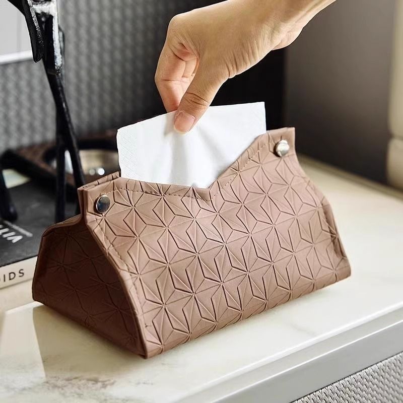 Geometrische textuur tissuebox - Pattern Tissue Paper recensie en prijs