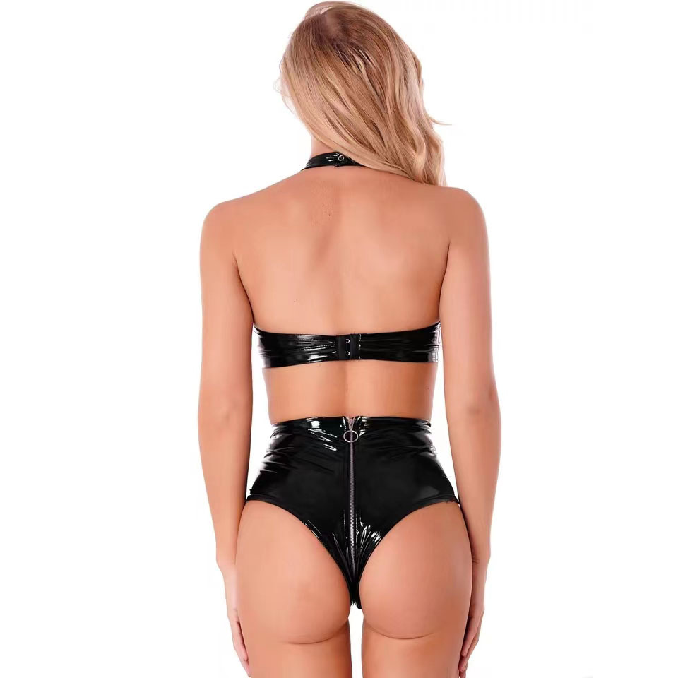 Sexy Zwart Glanzend Pu Latex L - Sewing Latex recensie en prijs