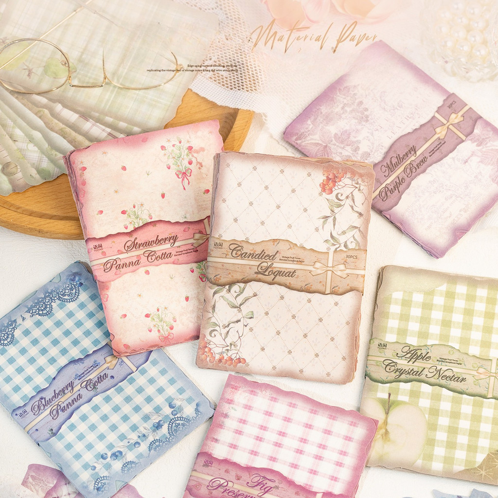 30 vellen vintage scrapbookpap - Pattern Tissue Paper recensie en prijs