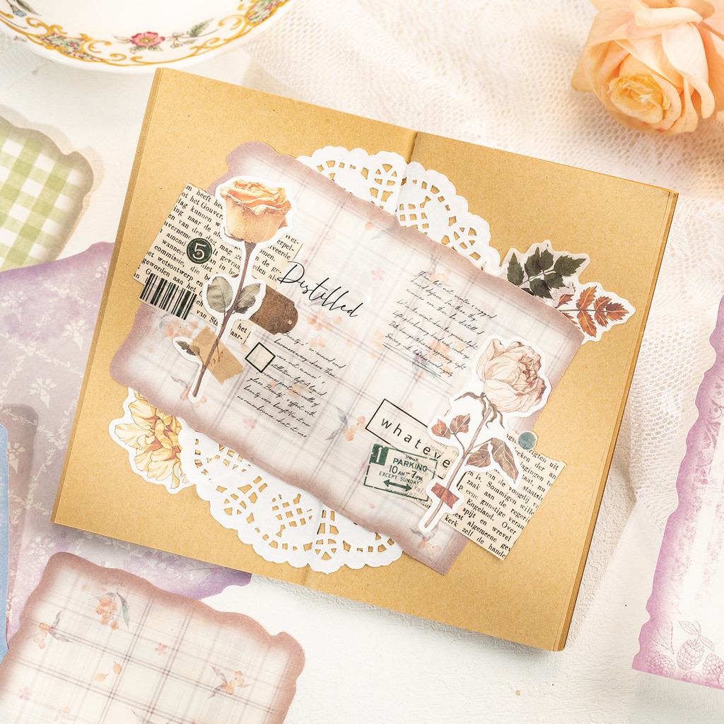30 vellen vintage scrapbookpap - Pattern Tissue Paper recensie en prijs